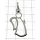 PENDENTI ORO - Ciondolo Pendente Donna Ragazza Oro Bianco 18 Kt Carati Ct 750 0,75 Gr Angelo