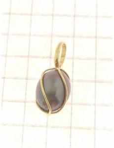 COLLANE ORO GIALLO - Collana Catenina Pendente Donna Oro Giallo 18 Kt Carati Ct 750 1,55 Gr Perla