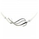 COLLANE ORO BIANCO - Collana Girocollo Collier Donna Ragazza Oro Bianco 18 Kt Carati Ct 750 14,50 Gr