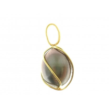 PENDENTI ORO GIALLO - Ciondolo Pendente Donna Oro Giallo 18 Kt Carati Ct 750 0,85 Gr Perla