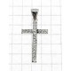CROCI E SACRI ORO BIANCO - Ciondolo Pendente Croce Donna Ragazza Oro Bianco 18 Kr Carati Ct 750 0,54 Gr