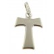 CROCI E SACRI ORO BIANCO - Ciondolo Pendente Uomo Donna Oro Bianco 18 Kt Carati Ct 750 0,85 Gr Tao