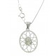 COLLANE ORO BIANCO - Collana Catenina Veneziana Pendente Donna Oro Bianco 18 Kt Carati 750 1,30 Gr