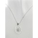COLLANE ORO BIANCO - Collana Catenina Veneziana Pendente Donna Oro Bianco 18 Kt Carati 750 1,30 Gr