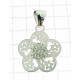 COLLANE ORO BIANCO - Collana Catenina Veneziana Pendente Donna Oro Bianco 18 Kt Carati 750 1,30 Gr