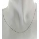 COLLANE UNISEX - Collana Veneziana Oro Bianco 18 Kt 750  45 Cm