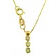 COLLANE ORO GIALLO - Collana Catenina Donna Trilogy Oro Giallo 18 kt Carati Ct 750 Con Zirconi Gr1,55