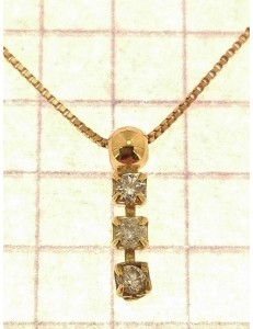 COLLANE ORO GIALLO - Collana Catenina Donna Trilogy Oro Giallo 18 kt Carati Ct 750 Con Zirconi Gr1,55