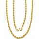 COLLANE ORO GIALLO - Collana Catenina Oro Giallo 18 kt Carati Ct 750 Girocollo Funetta Corda 3,80 Gr 47 Cm