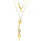 COLLANE ORO GIALLO - Collana Collier Girocollo Donna Oro Giallo Bianco 18 Kt Carati Ct 750 5,60 Gr