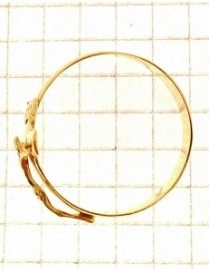 Anello Croce Uomo Donna Unisex Oro Giallo 18 kt Carati Ct 750 2,85 Gr