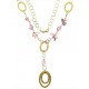 COLLANE ORO GIALLO - Collana Girocollo Collier Donna Oro Giallo 18 KT Carati Ct 750 7,60 Gr