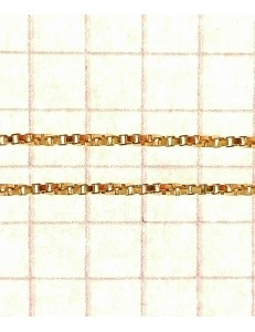COLLANE UNISEX - Collana Catenina Veneziana Oro Giallo 18 Kt Carati Ct 750 3,6gr Uomo Donna 47 Cm