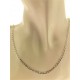 COLLANE UNISEX - Collana Catena Catenina 46 Cm Uomo Donna Oro Bianco 18 kT 750 2,65 Gr