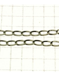 COLLANE UNISEX - Collana Catena Catenina 46 Cm Uomo Donna Oro Bianco 18 kT 750 2,65 Gr