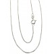 COLLANE UNISEX - Collana Catenina Uomo Donna Veneziana Oro Bianco 18 Kt Carati Ct 750 0,80Gr 45Cm