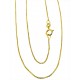 COLLANE UNISEX - Collana Catenina Veneziana Oro Giallo 18 Kt Carati Ct 750 0,7 Gr Uomo Donna 45Cm