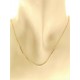 COLLANE UNISEX - Collana Catenina Veneziana Oro Giallo 18 Kt Carati Ct 750 0,8 Gr Uomo Donna 45Cm