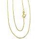 COLLANE UNISEX - Collana Catenina Veneziana Oro Giallo 18 Kt Carati Ct 750 0,8 Gr Uomo Donna 45Cm