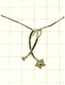 COLLANE  DIAMANTI - Collana Donna Diamanti Oro Bianco 18 kt Carati 750 COMETE GIOIELLI glb 464