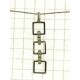 COLLANE  DIAMANTI - Collana Catenina Girocollo Pendente Diamanti Donna Oro Bianco 18 Carati kt 750 