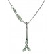 COLLANE  DIAMANTI - Collana Girocollo Pendente Diamanti Donna Oro Bianco 18 Kt Carati 750 0,13 Ct