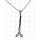 COLLANE  DIAMANTI - Collana Girocollo Pendente Diamanti Donna Oro Bianco 18 Kt Carati 750 0,13 Ct