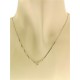 COLLANE  DIAMANTI - Collana Girocollo Donna Diamanti Oro Bianco 18 Kt Carati 750 0,04 Ct Punto Luce