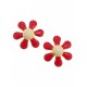Orecchini Bimba Bambina Fiorellino  Oro Giallo 18 kt Carati Ct 750 0,90 Gr