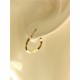 ORECCHINI CERCHIO GIALLI - Orecchini Donna Cerchio Cerchi Oro Giallo Bianco 18 kt Carati Ct 750 1,85 Gr