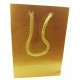 12 PZ SHOPPER LAMINATA COLORE ORO  MANIGLIA IN CORDA