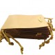 12 PZ SHOPPER LAMINATA COLORE ORO  MANIGLIA IN CORDA