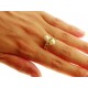 Foto mano Anello Donna Oro Giallo 18 Kt Carati Ct 750 2,4gr Contrèe Perle