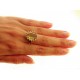 Foto mano Anello Donna Oro Giallo 18 KT Carati Ct 750 Gr 7,60 Zirconi Taglio Brillante