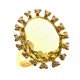 Foto frontale Anello Donna Oro Giallo 18 KT Carati Ct 750 Gr 7,60 Zirconi Taglio Brillante