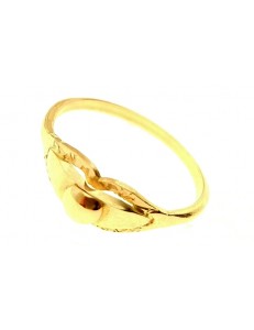 Anello Donna Ragazza Oro Giallo 18 kt Carati Ct 750 1,85 Gr