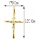 CROCI E SACRI ORO GIALLO - Ciondolo Pendente Croce Uomo Donna Oro Giallo Bianco 18 Kt Carati Ct 750 0,85Gr 