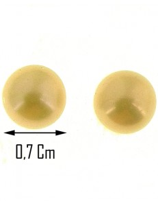 ORECCHINI PERLE - Donna Oro Giallo 18 Kt Carati Ct 750 1,55 Gr