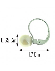 ORECCHINI PERLE MONACHINA - Monachella Oro Bianco 18 kt Carati Ct 750