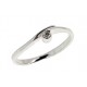 ANELLO DIAMANTE - Donna Solitario Oro Bianco 1,90 Gr 18 Kt Carati 750