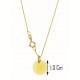 Collana Catenina Cristalli della Fortuna Donna Oro Giallo 18 Kt Carati Ct 750 1,10Gr