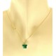 Collana Della Fortuna oro Giallo Donna 18 Kt Carati Ct 750 Farfalla