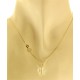 Collana Della Fortuna oro Giallo Donna 18 Kt Carati Ct 750 Farfalla