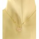 Collana Della Fortuna oro Giallo Donna 18 Kt Carati Ct 750 Farfalla