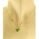 Collana Della Fortuna oro Giallo Donna 18 Kt Carati Ct 750 Farfalla
