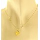 Collana Della Fortuna oro Giallo Donna 18 Kt Carati Ct 750 Farfalla