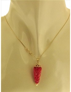 FOTO BUSTO COLLANA CORNETTO - Catenina Pendente Donna Oro Bianco 18 Kt Carati Ct 750