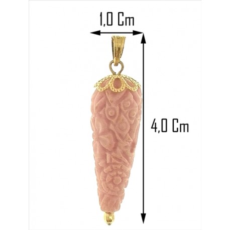 FOTO ISURE COLLANA CORNETTO LILLA - Corno  Donna Oro Giallo 18 Kt Carati Ct 750