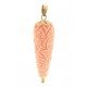 Ciondolo Pendente Cornetto Corno Donna Oro Giallo 18 Kt Carati Ct 750 2,60 Gr