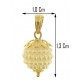 FOTO MISURE PENDENTE NESPOLINA BIANCA - Donna Oro Giallo 18 Kt Carati Ct 750